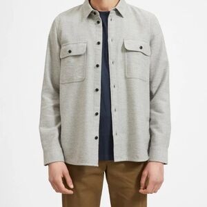 Everlane UNIFORM THE HEAVYWEIGHT OVERSHIRT Heathered Gray